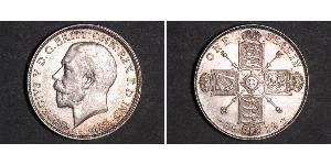 1 Florin Regno Unito di Gran Bretagna e Irlanda (1801-1922) Argento Giorgio V (1865-1936)