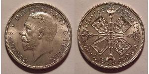 1 Florin Regno Unito di Gran Bretagna e Irlanda (1801-1922) Argento Giorgio V (1865-1936)