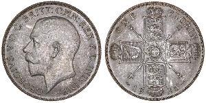 1 Florin Regno Unito di Gran Bretagna e Irlanda (1801-1922) Argento Giorgio V (1865-1936)