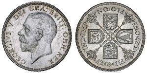 1 Florin Regno Unito di Gran Bretagna e Irlanda (1801-1922) Argento Giorgio V (1865-1936)