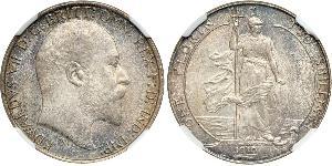 1 Florin Regno Unito di Gran Bretagna e Irlanda (1801-1922) Argento Edoardo VII (1841-1910)