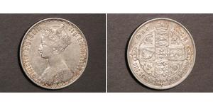 1 Florin Regno Unito di Gran Bretagna e Irlanda (1801-1922) Argento Vittoria (1819 - 1901)