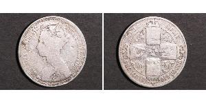 1 Florin Regno Unito di Gran Bretagna e Irlanda (1801-1922) Argento Vittoria (1819 - 1901)