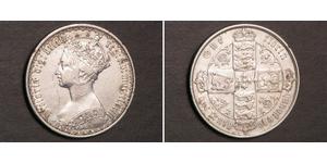 1 Florin Regno Unito di Gran Bretagna e Irlanda (1801-1922) Argento Vittoria (1819 - 1901)