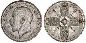 1 Florin Regno Unito di Gran Bretagna e Irlanda (1801-1922) Argento Giorgio V (1865-1936)