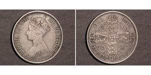 1 Florin Regno Unito di Gran Bretagna e Irlanda (1801-1922) Argento Vittoria (1819 - 1901)