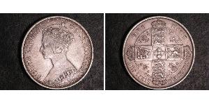 1 Florin Regno Unito di Gran Bretagna e Irlanda (1801-1922) Argento Vittoria (1819 - 1901)