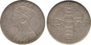 1 Florin Regno Unito di Gran Bretagna e Irlanda (1801-1922) Argento Vittoria (1819 - 1901)