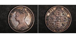 1 Florin Regno Unito di Gran Bretagna e Irlanda (1801-1922) Argento Vittoria (1819 - 1901)