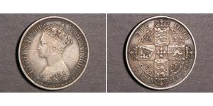 1 Florin Regno Unito di Gran Bretagna e Irlanda (1801-1922) Argento Vittoria (1819 - 1901)