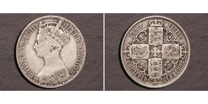 1 Florin Regno Unito di Gran Bretagna e Irlanda (1801-1922) Argento Vittoria (1819 - 1901)