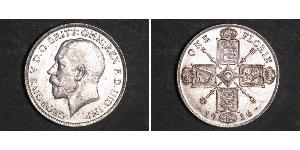 1 Florin Regno Unito di Gran Bretagna e Irlanda (1801-1922) Argento Giorgio V (1865-1936)