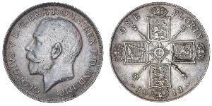 1 Florin Regno Unito di Gran Bretagna e Irlanda (1801-1922) Argento Giorgio V (1865-1936)