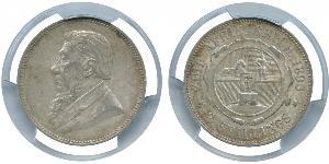 1 Florin Sudafrica Argento Paul Kruger (1825 - 1904)