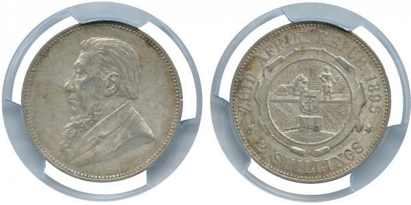 1 Florin Sudafrica Argento Paul Kruger (1825 - 1904)