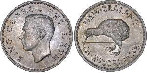 1 Florin New Zealand Copper/Nickel George VI (1895-1952)