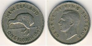 1 Florin New Zealand Copper/Nickel George VI (1895-1952)