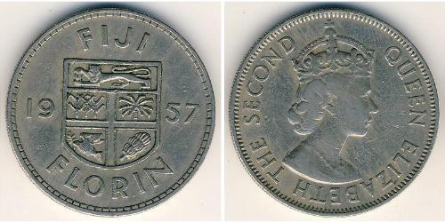 1 Florin Fidschi Kupfer/Nickel Elizabeth II (1926-2022)