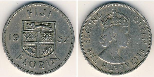 1 Florin Fidschi Kupfer/Nickel Elizabeth II (1926-2022)