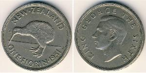 1 Florin Nueva Zelanda Níquel/Cobre Jorge VI (1895-1952)