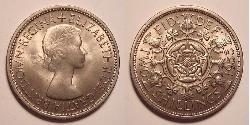 1 Florin Reino Unido (1922-) Níquel/Cobre Isabel II (1926-2022)