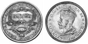 1 Florin Australia (1788 - 1939) Plata Jorge V (1865-1936)