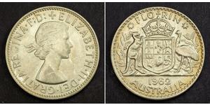 1 Florin Australia (1939 - ) Plata Isabel II (1926-2022)