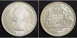 1 Florin Australia (1939 - ) Plata Isabel II (1926-2022)