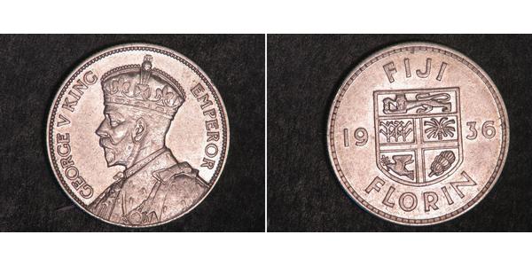 1 Florin Fiyi Plata Jorge V (1865-1936)