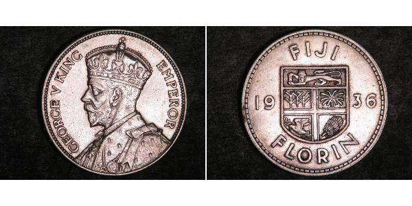 1 Florin Fiyi Plata Jorge V (1865-1936)