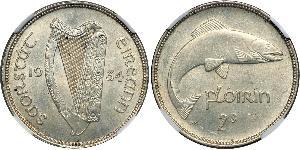 1 Florin Irlanda (1922 - ) Plata 