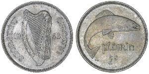 1 Florin Irlanda (1922 - ) Plata 