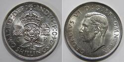 1 Florin Reino Unido Plata Jorge VI (1895-1952)