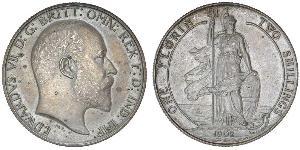 1 Florin Reino Unido de Gran Bretaña e Irlanda (1801-1922) Plata Eduardo VII (1841-1910)