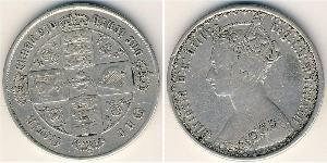 1 Florin Reino Unido de Gran Bretaña e Irlanda (1801-1922) Plata Victoria (1819 - 1901)