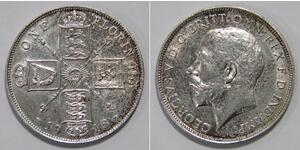 1 Florin Reino Unido de Gran Bretaña e Irlanda (1801-1922) Plata Jorge V (1865-1936)