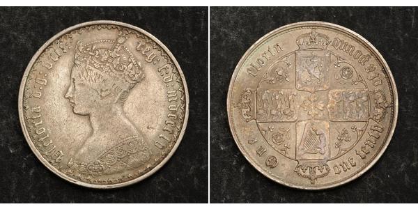 1 Florin Reino Unido de Gran Bretaña e Irlanda (1801-1922) Plata Victoria (1819 - 1901)
