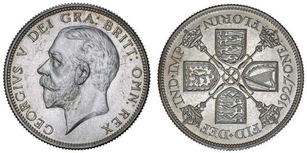 1 Florin Reino Unido de Gran Bretaña e Irlanda (1801-1922) Plata Jorge V (1865-1936)