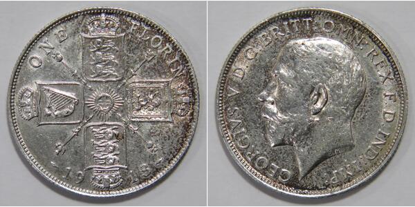 1 Florin Reino Unido de Gran Bretaña e Irlanda (1801-1922) Plata Jorge V (1865-1936)