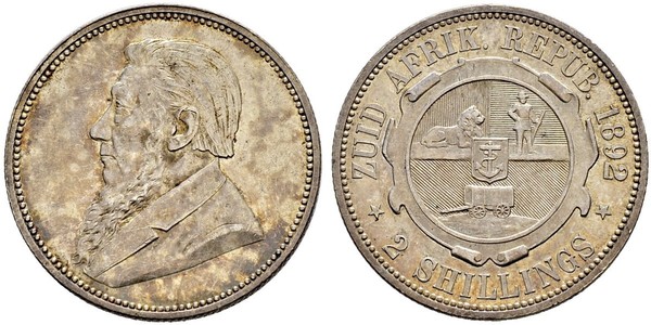 1 Florin Sudáfrica Plata Paul Kruger (1825 - 1904)