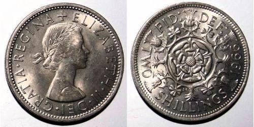 1 Florin Regno Unito (1922-) Rame/Nichel Elisabetta II (1926-2022)