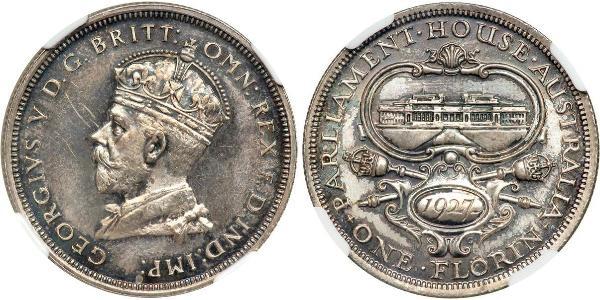 1 Florin Australien (1788 - 1939) Silber George V (1865-1936)