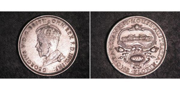 1 Florin Australien (1788 - 1939) Silber George V (1865-1936)