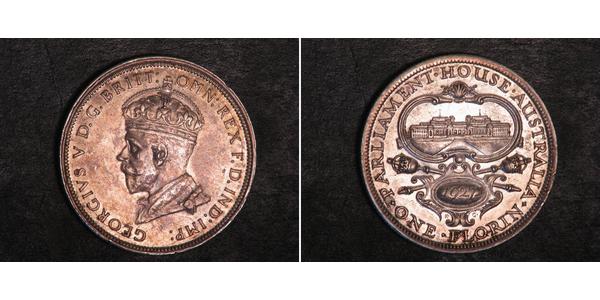 1 Florin Australien (1788 - 1939) Silber George V (1865-1936)