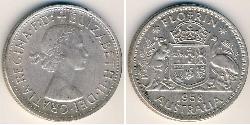 1 Florin Australien (1939 - ) Silber Elizabeth II (1926-2022)