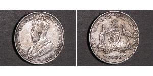1 Florin Australien (1939 - ) Silber George V (1865-1936)