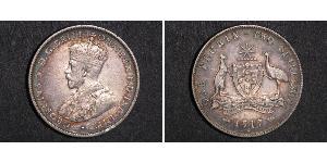 1 Florin Australien (1939 - ) Silber George V (1865-1936)