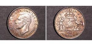 1 Florin Australien (1939 - ) Silber Georg VI (1895-1952)