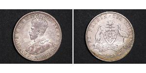 1 Florin Australien (1939 - ) Silber George V (1865-1936)