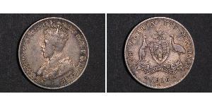 1 Florin Australien (1939 - ) Silber George V (1865-1936)